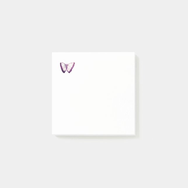 Bloco De Notas Notas de Posto de Padrão de Borboleta (Frente)