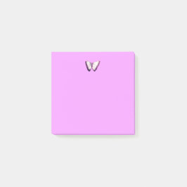 Bloco De Notas Notas de Posto de Padrão de Borboleta