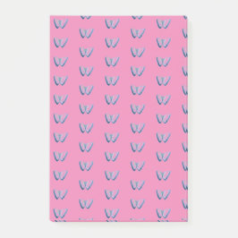 Bloco De Notas Notas de Posto de Padrão de Borboleta