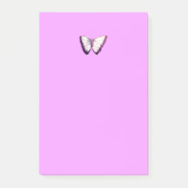 Bloco De Notas Notas de Posto de Padrão de Borboleta