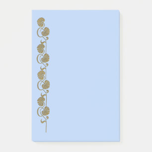 Bloco De Notas Notas de posto de palma "dourado"