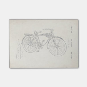 Bloco De Notas Notas de Posto de Patente da Bicicleta Schwinn