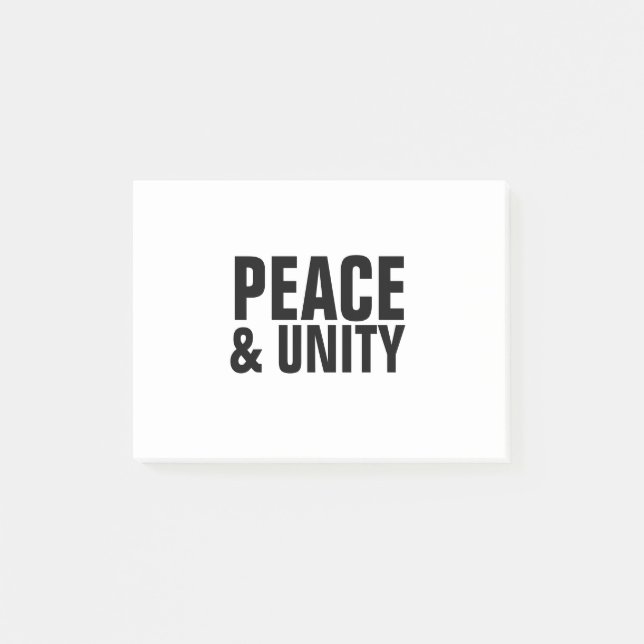 Bloco De Notas Notas de Posto de PAZ e UNIDADE (Frente)