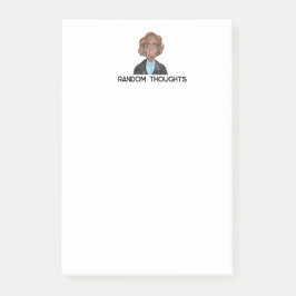 Bloco De Notas Notas de Posto de Pensamentos Aleatórios