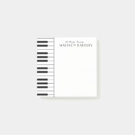 Bloco De Notas Notas de Posto de Professores de Bandas de Piano