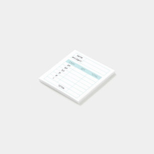 Bloco De Notas Notas de Posto de Retirada do Orçamento Bancário E
