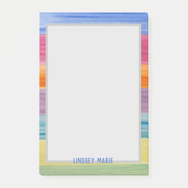 Bloco De Notas Notas de Posto de WATERCOLORS (Frente)