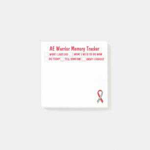 Bloco De Notas Notas de Posto do AE Warrior Memory Tracker