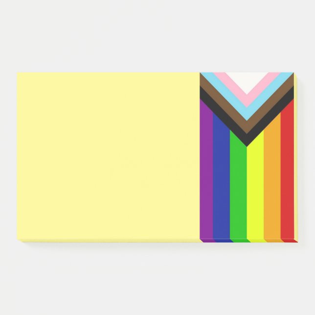 Bloco De Notas Notas de Posto do botão de orgulho LGBTQ+ (Frente)