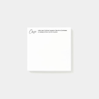 Bloco De Notas Notas de Posto do Crime & Forense Sticky