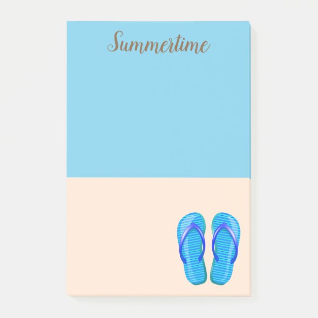 Bloco De Notas Notas de Posto do Dia da Praia (Frente)