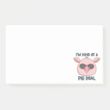 Notas de Posto do Funny Pig Pun