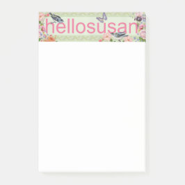 Bloco De Notas Notas de Posto do hellosusan