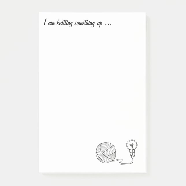 Bloco De Notas Notas de Posto do Knit Inspirations (Frente)