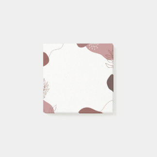 Bloco De Notas Notas de Posto do Orgânico Terracota