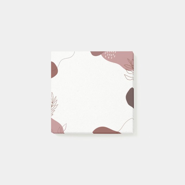 Bloco De Notas Notas de Posto do Orgânico Terracota (Frente)