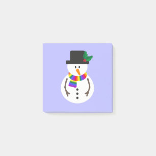 Bloco De Notas Notas de Posto do Orgulho LGBT+ Snowman