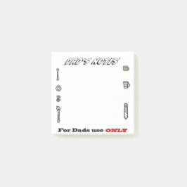 Bloco De Notas Notas de Posto do pai