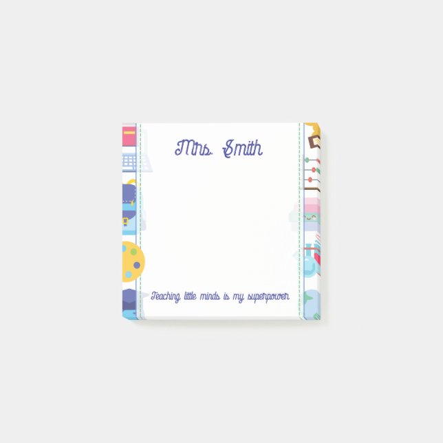 Bloco De Notas Notas de Posto do professor (Frente)