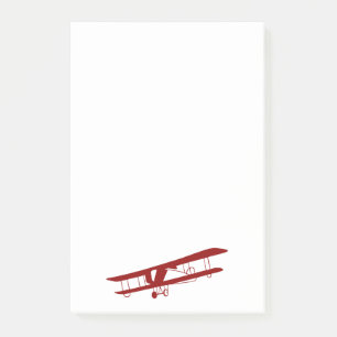 Bloco De Notas Notas de Posto do Red Biplane