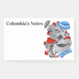 Bloco De Notas Notas de Posto do Surreal Quebra-cabeça Faces