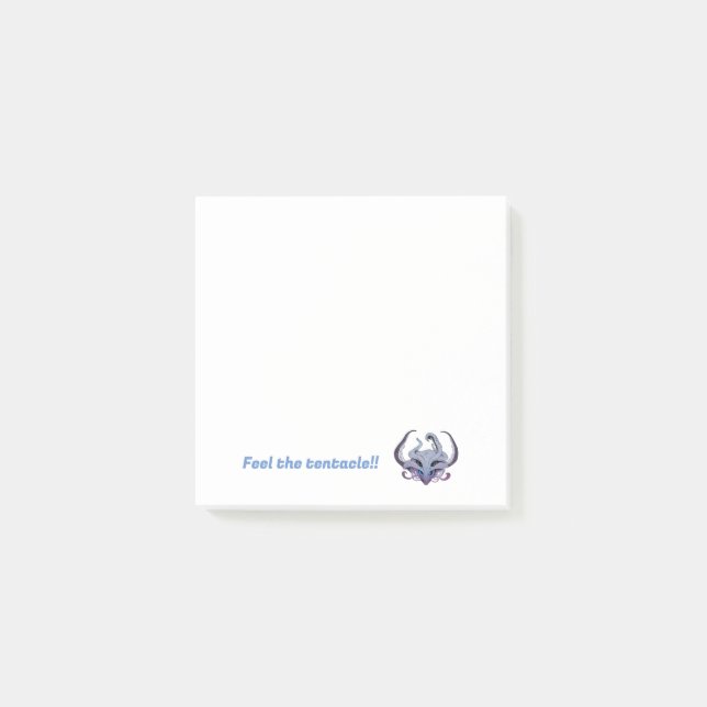 Bloco De Notas Notas de posto do tentacle (Frente)