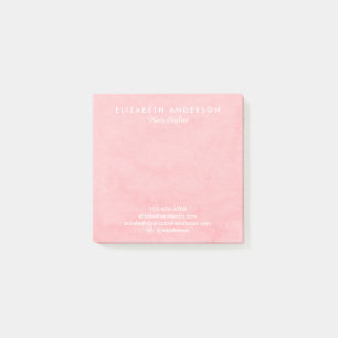 Bloco De Notas Notas de posto empresarial cor-de-rosa-coloração-d