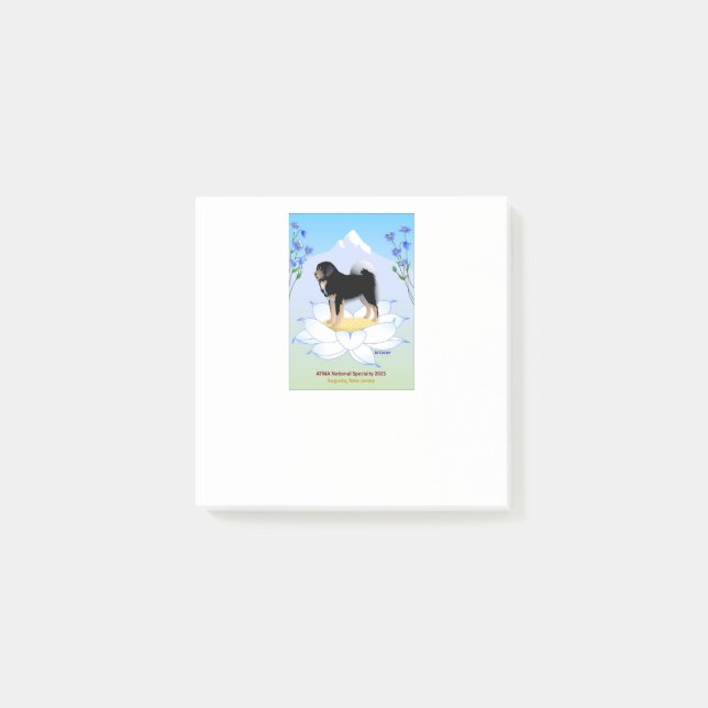 Bloco De Notas Notas de Posto Especialtibetano Mastiff (Frente)