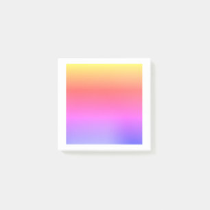 Bloco De Notas Notas de posto estilo arco-íris