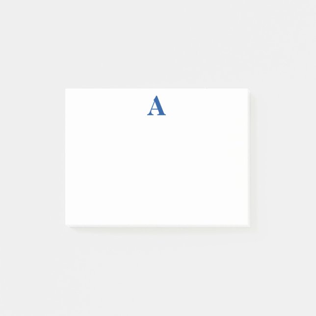 Bloco De Notas Notas de Posto INICIAIS PERSONALIZADAS (Frente)