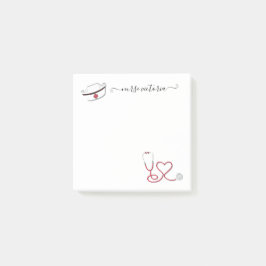 Bloco De Notas Notas de Posto Médico da Enfermeira Retroativa