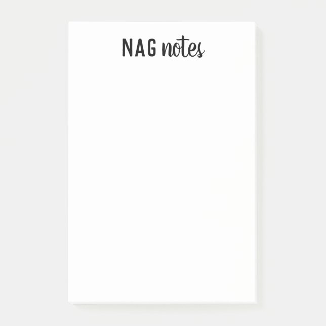 Bloco De Notas Notas de Posto NAG (Frente)