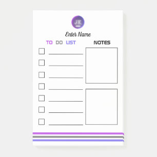 Bloco De Notas Notas de posto para fazer Lista Notas de seção L