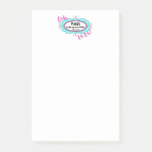 Bloco De Notas Notas de Posto "Paris"