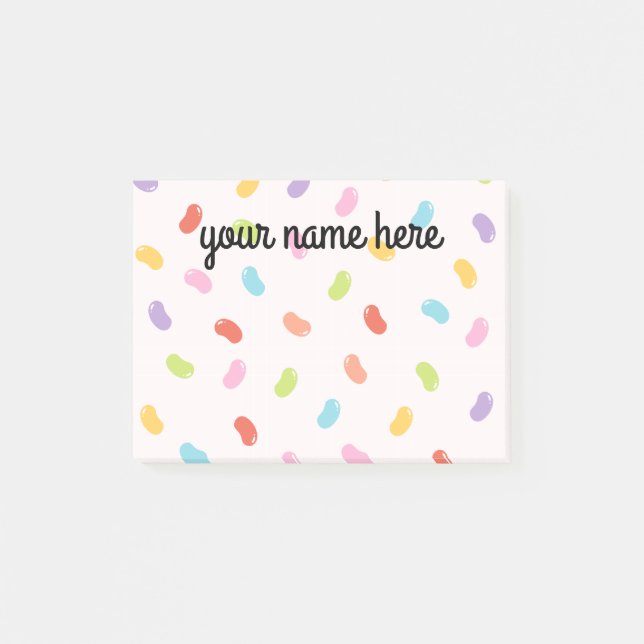 Bloco De Notas Notas de Posto Personalizadas Candy (Frente)