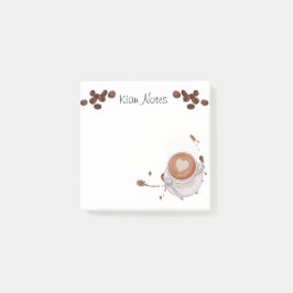 Bloco De Notas Notas de Posto personalizadas de café