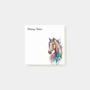 Bloco De Notas Notas de Posto Personalizadas do Lover de Cavalo d