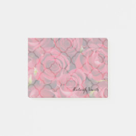 Bloco De Notas Notas de Posto personalizadas do Rosa vermelha