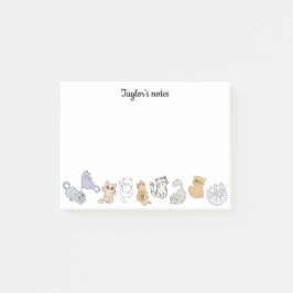 Bloco De Notas Notas de Posto personalizadas para gatos-gato
