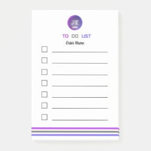 Bloco De Notas Notas de Posto personalizadas para o logotipo JK 2