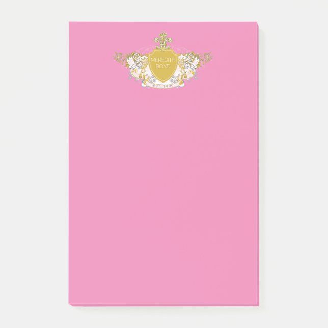 Bloco De Notas Notas de Posto personalizadas! Personalize suas pr (Frente)