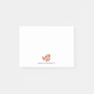 Bloco De Notas Notas de Posto personalizado Octopus