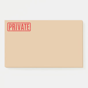 Bloco De Notas Notas de Posto Privado Escritas