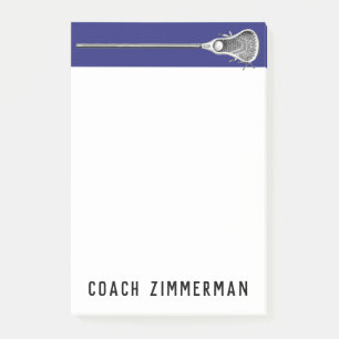 Bloco De Notas Notas de Presentes Personalizados de Lacrosse