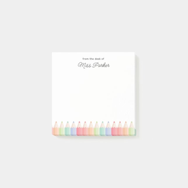 Bloco De Notas Notas de Professores Elegantes De Post-it Notas de (Frente)