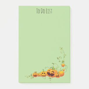 Bloco De Notas Notas de Pumpkin Patch 4" x 6" Pós-it®