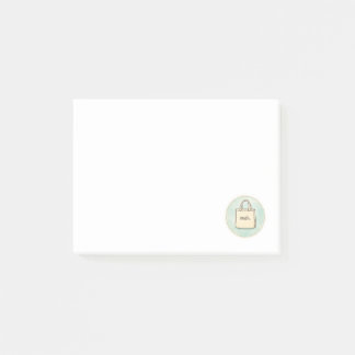 Bloco De Notas Notas de Saco de Compras Meh