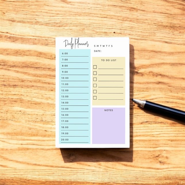 Bloco De Notas Notas de Script Chic do Planejador Diário (Criador carregado)