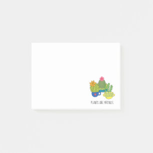 Bloco De Notas Notas de Suculentas de Plantas Amigáveis