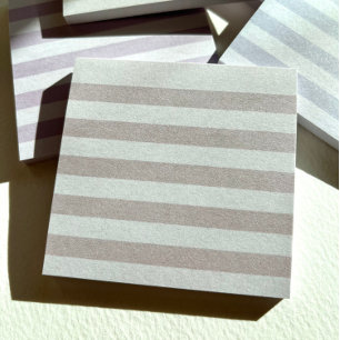 Bloco De Notas Notas de Tan Pastel Stripe Poste